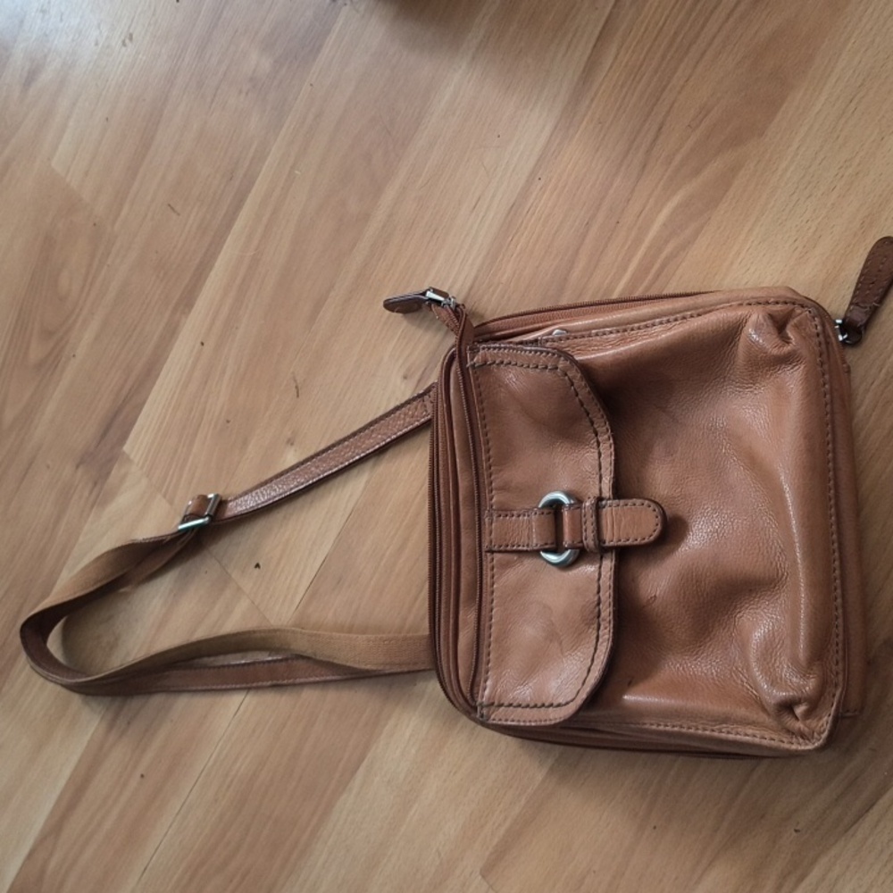 Brown Leather Crossbody Bag